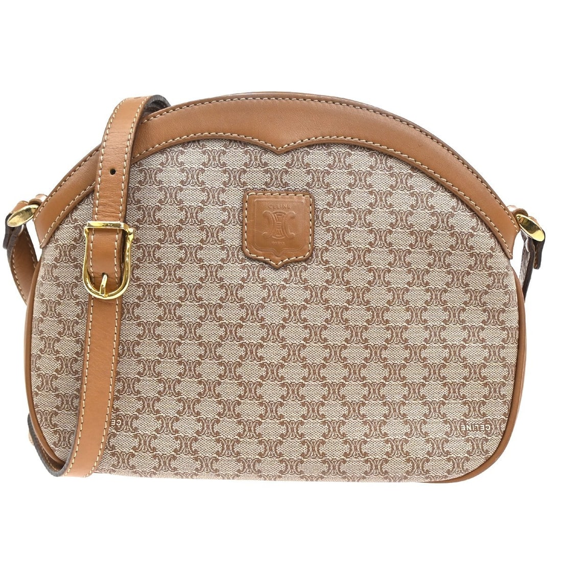 Celine Macadam Brown Pre-Owned Shoulder Purse (1 of 1)