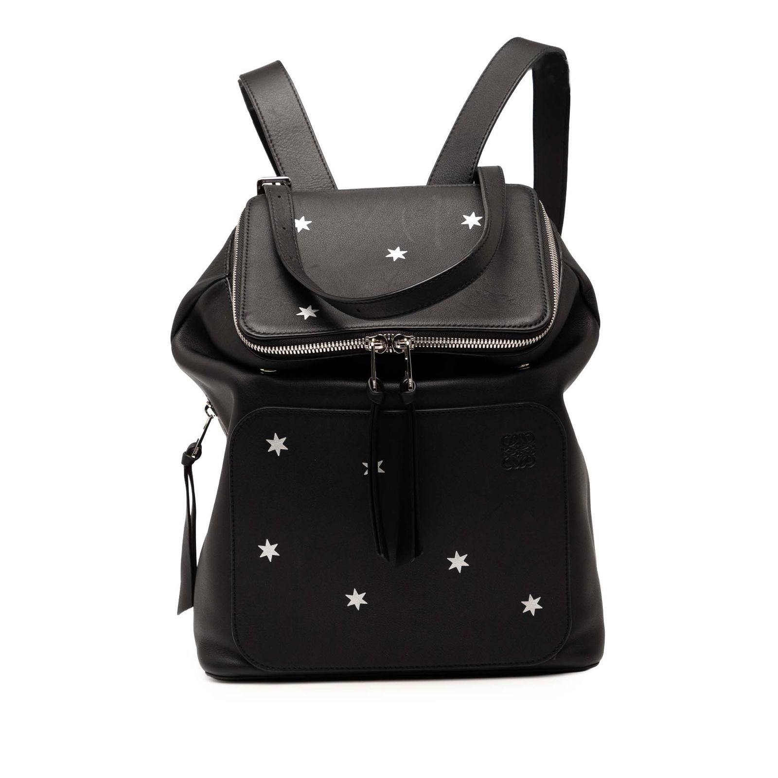 LOEWE Small Goya Stars Leather Backpack Black (1 of 7)