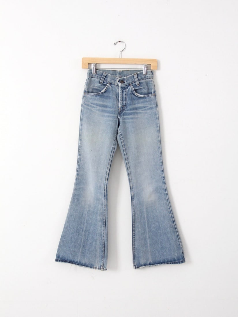 1970s Vintage Levi's 784 Bell Bottom Jeans Flared Leg (1 of 7)