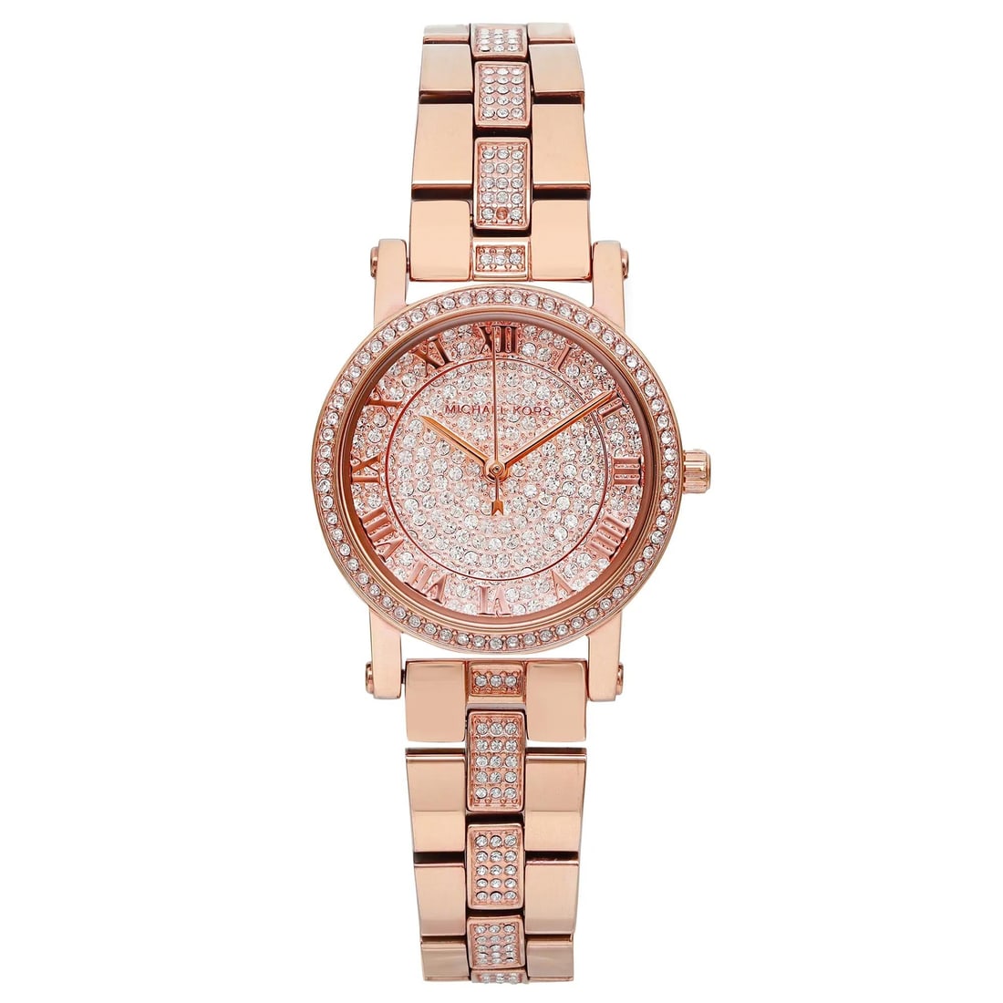 Michael Kors Petite Norie 28mm Gold Rose Dial Quartz Watch MK3776 (1 of 5)
