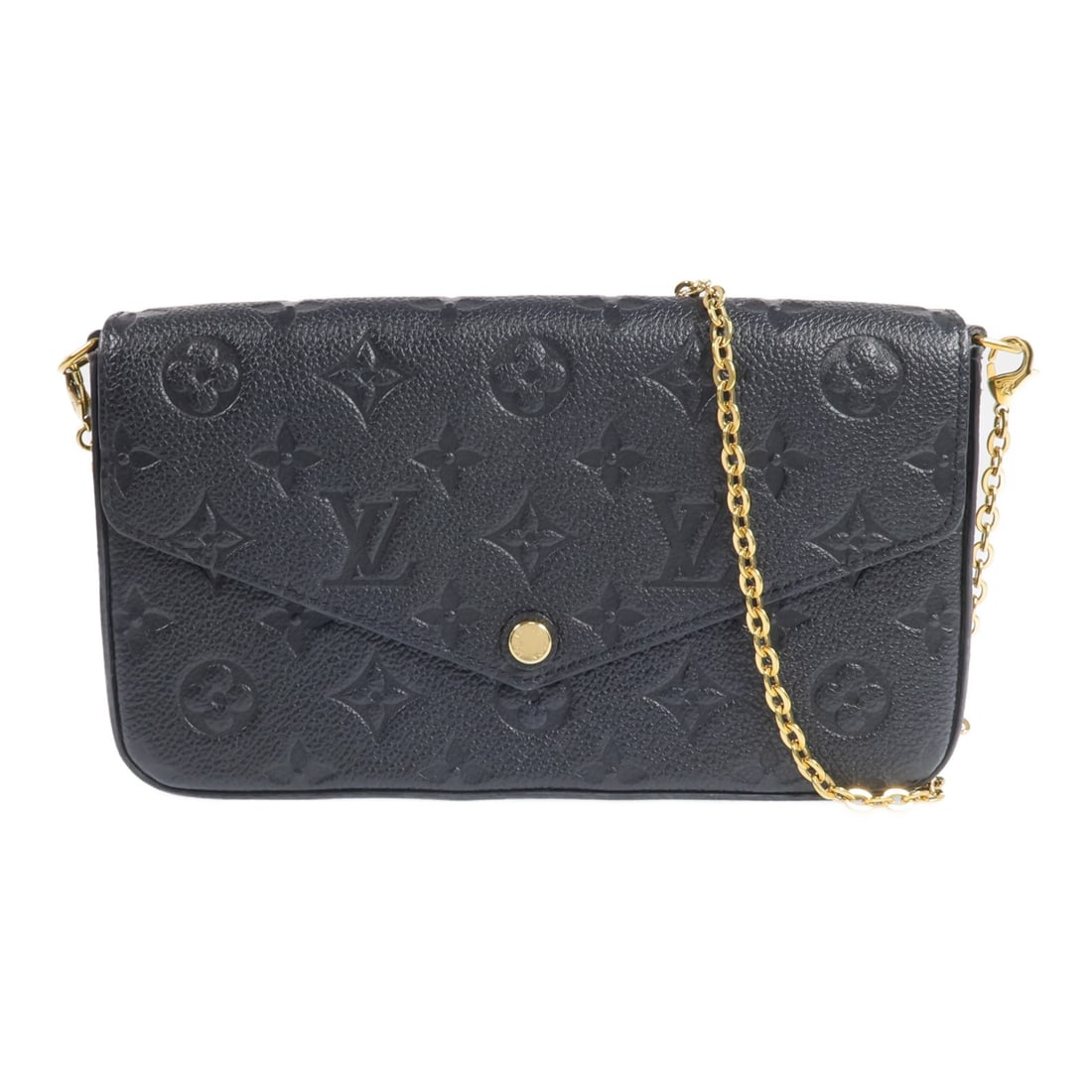 Louis Vuitton Felicie Black Monogram Empreinte Calfskin Shoulder Bag M82477 (1 of 17)