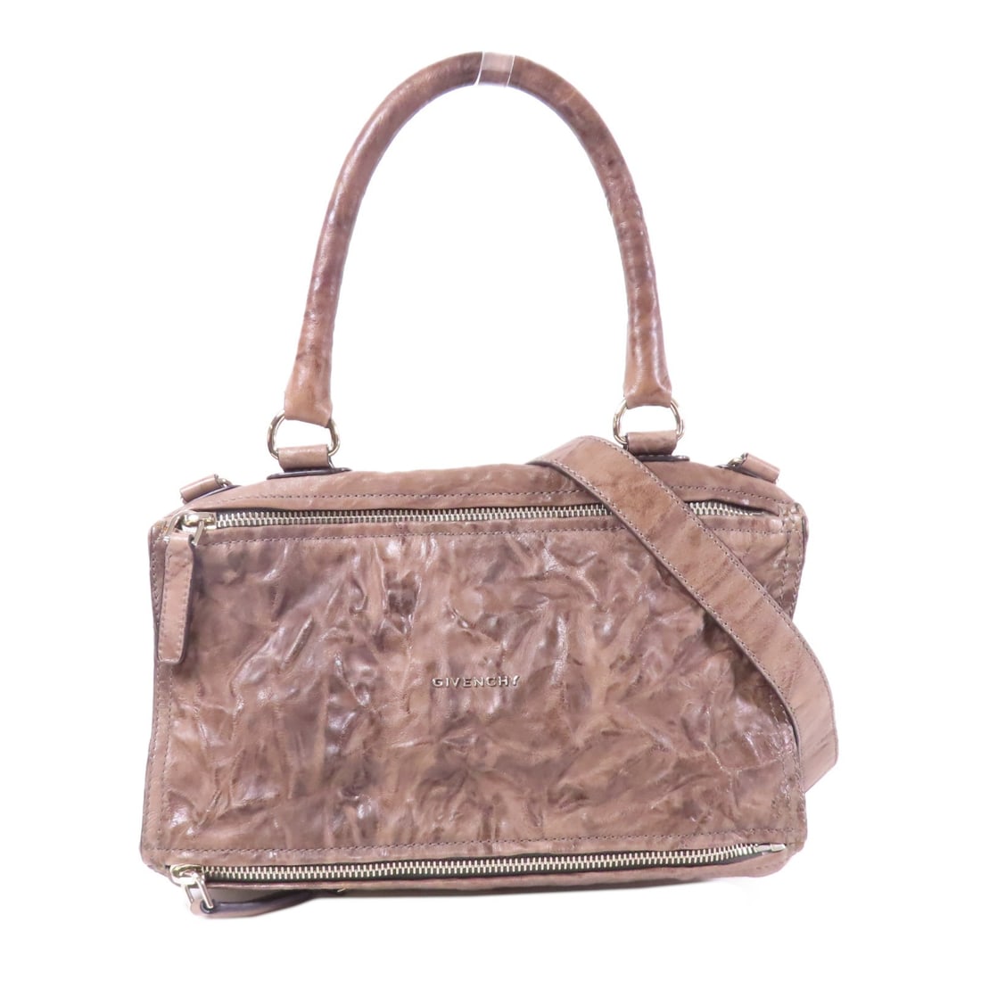 GIVENCHY Brown Calfskin 2 Way Shoulder Bag (1 of 13)