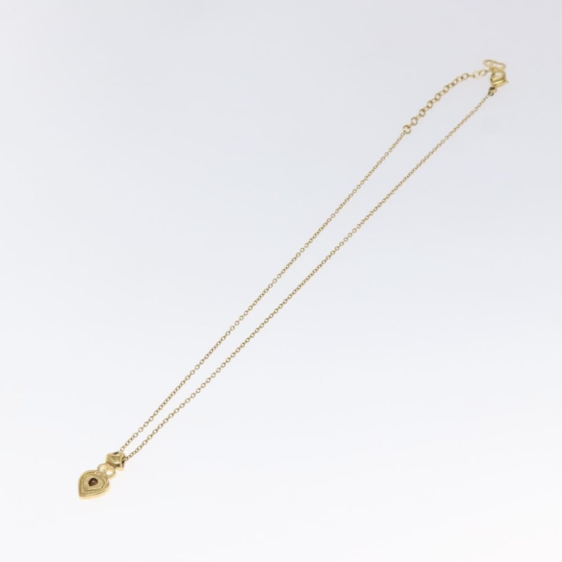 Gold Christian Dior Heart Pendant Necklace for Women (1 of 2)