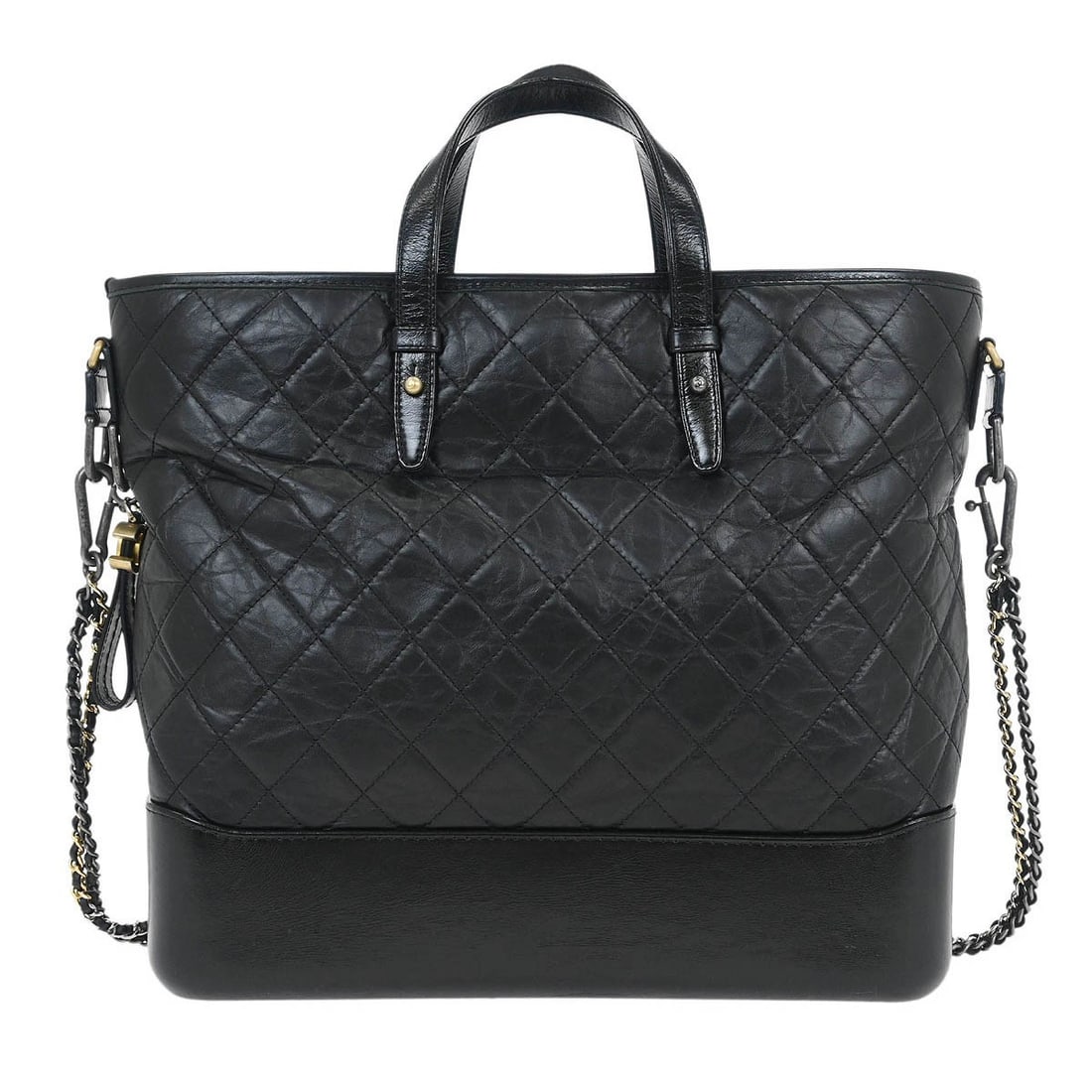 Pre-owned Chanel Gabrielle Black 2-Way Tote Handbag (1 of 1)