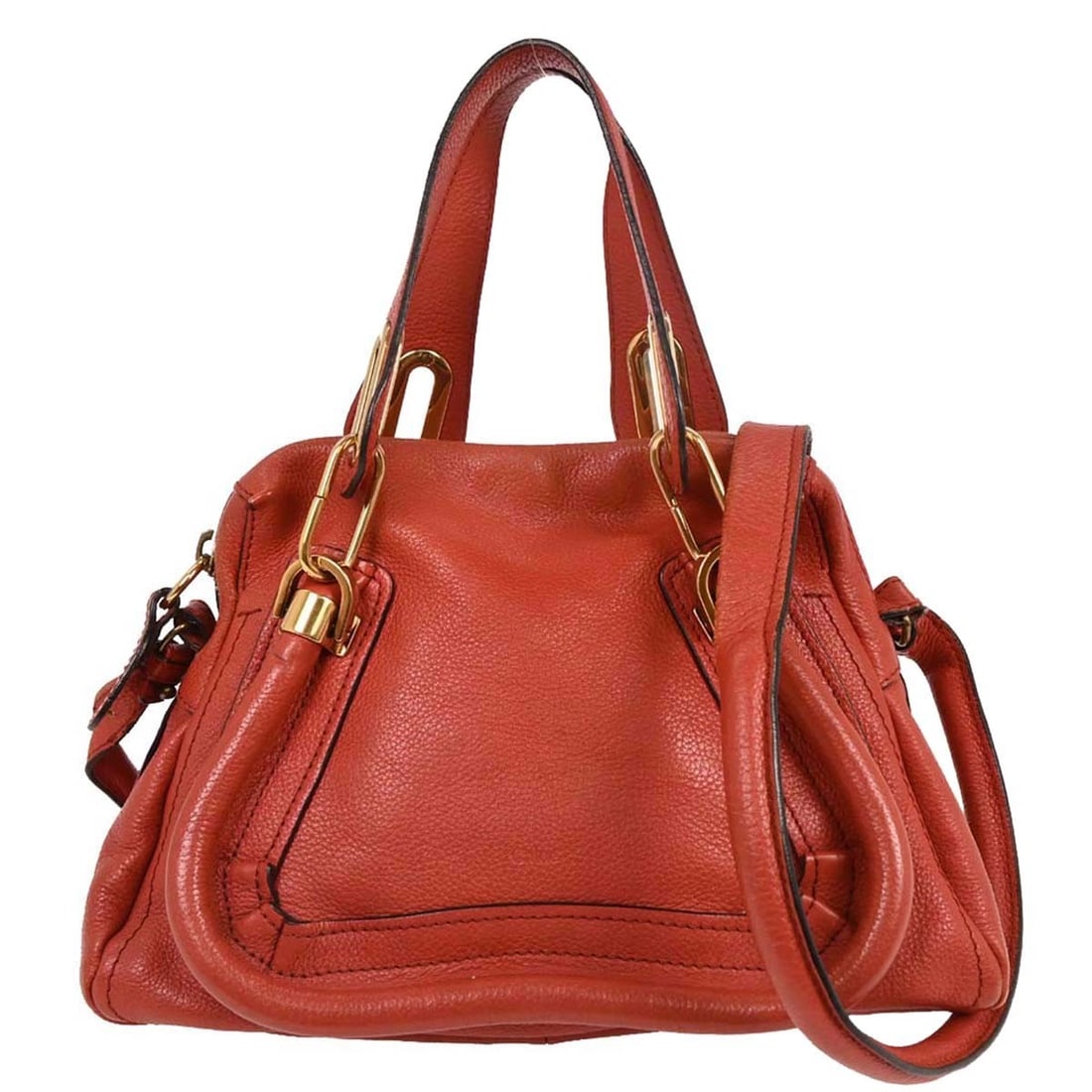 Chloe Paraty Red Leather 2-Way Handbag (1 of 1)