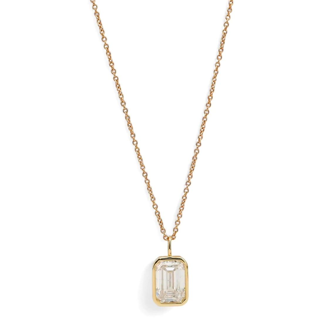 Rachel Koen 14K Yellow Gold Pendant Necklace with 1.55ctw Lab Diamond (1 of 6)