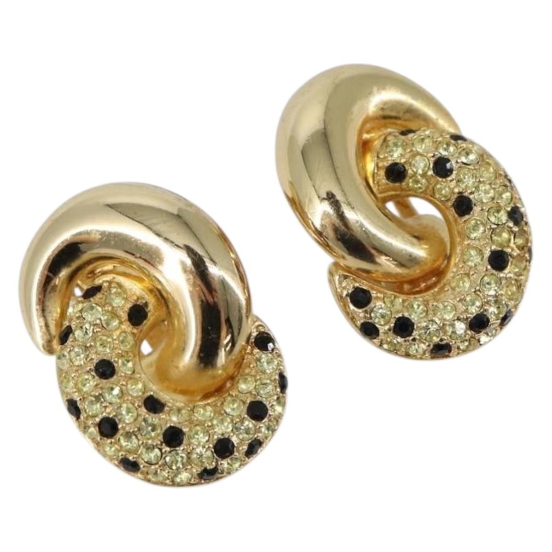 Gold Tone Metal Earring by Christian Dior Made in Germany (1 of 11)