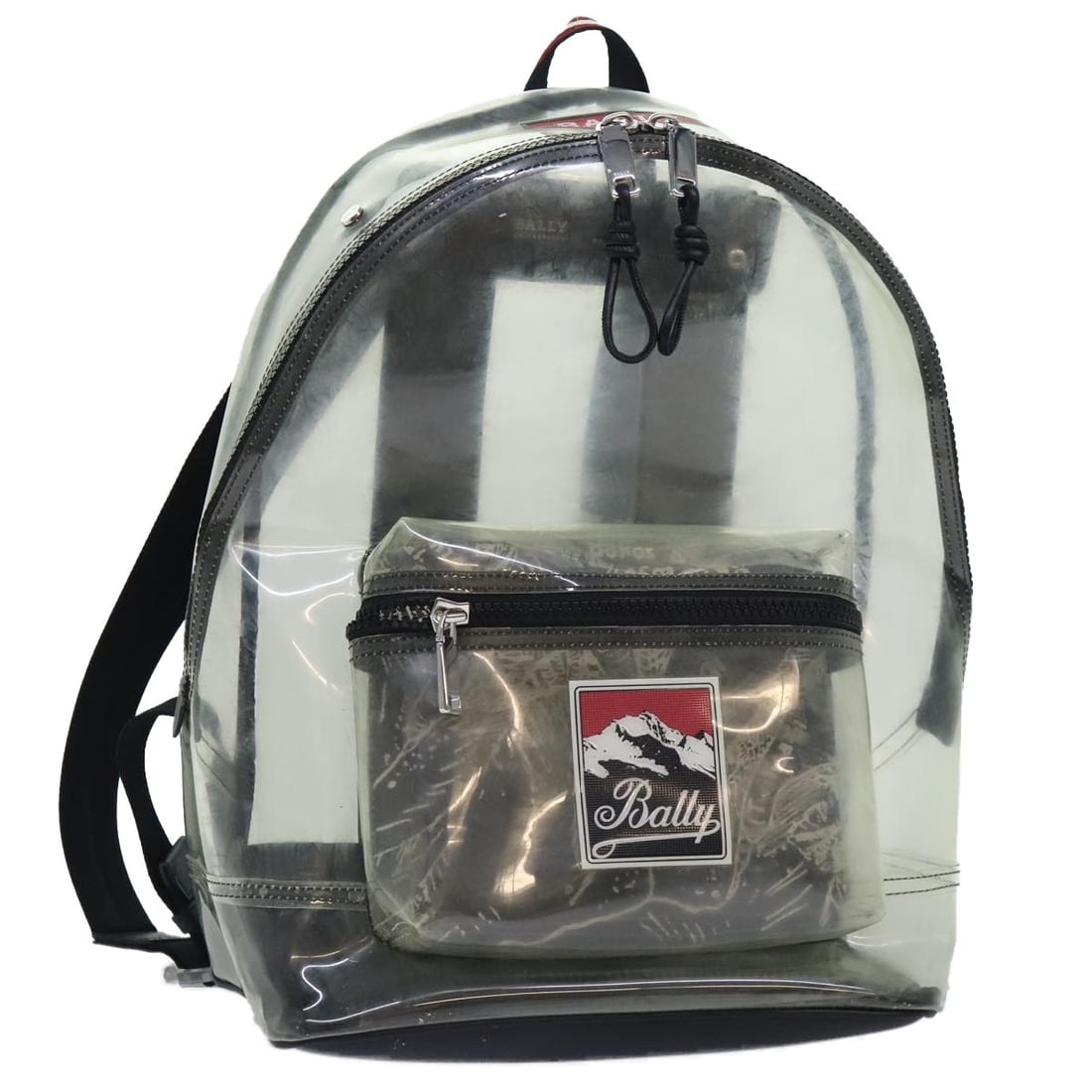 Vintage Bally Clear Backpack with Adjustable Shoulder Straps (1 of 1)