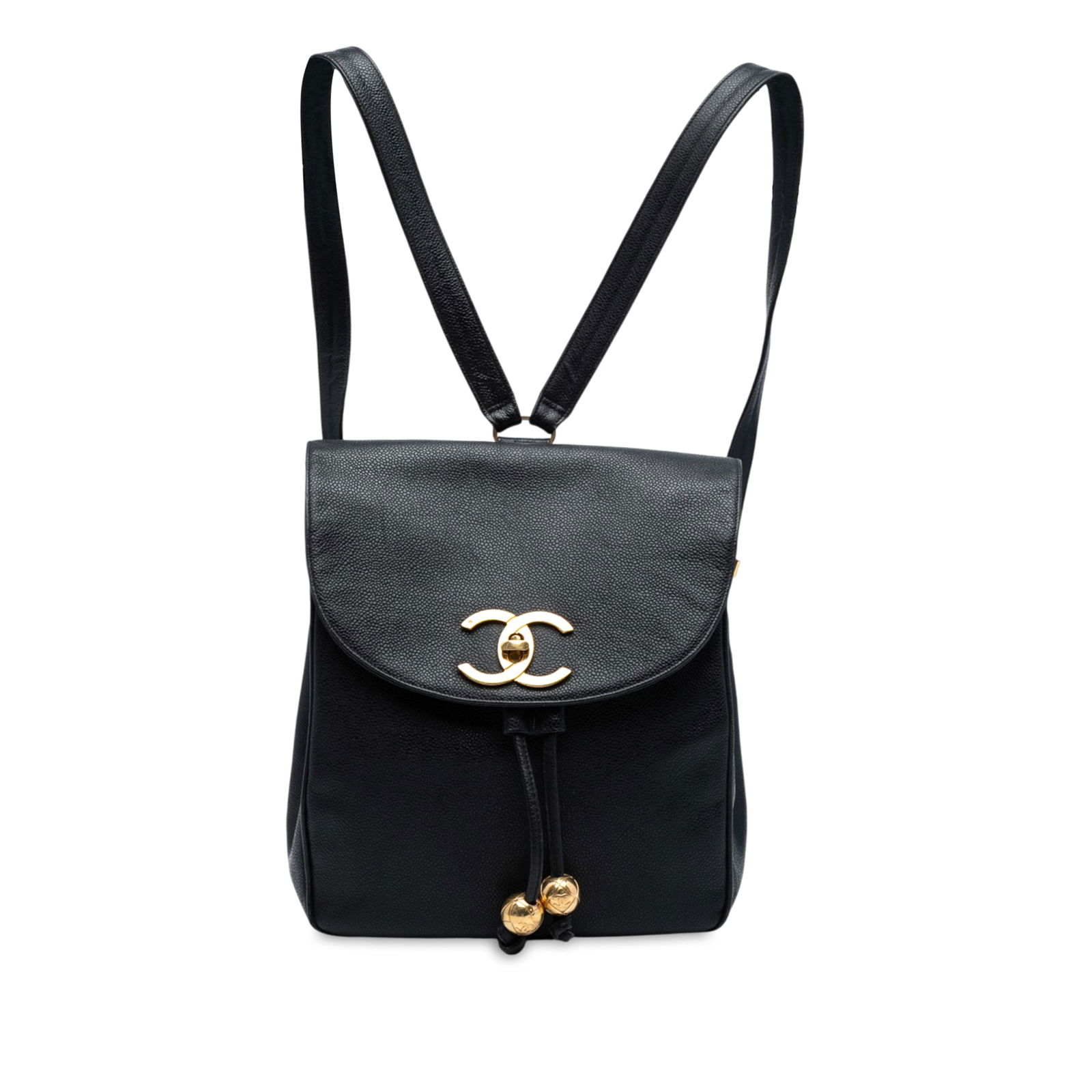 Chanel CC Caviar Leather Turn Lock Backpack Black Italy: Chanel CC Caviar Leather Turn Lock Backpack Black Italy The Chanel CC Caviar Turn Lock Backpack is a luxurious accessory crafted from premium caviar leather. This stylish black backpack features flat