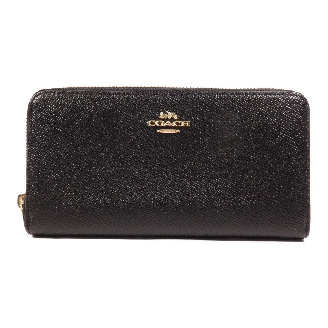 COACH B2177.57713 Black Calfskin Leather Long Wallet GHW (1 of 11)