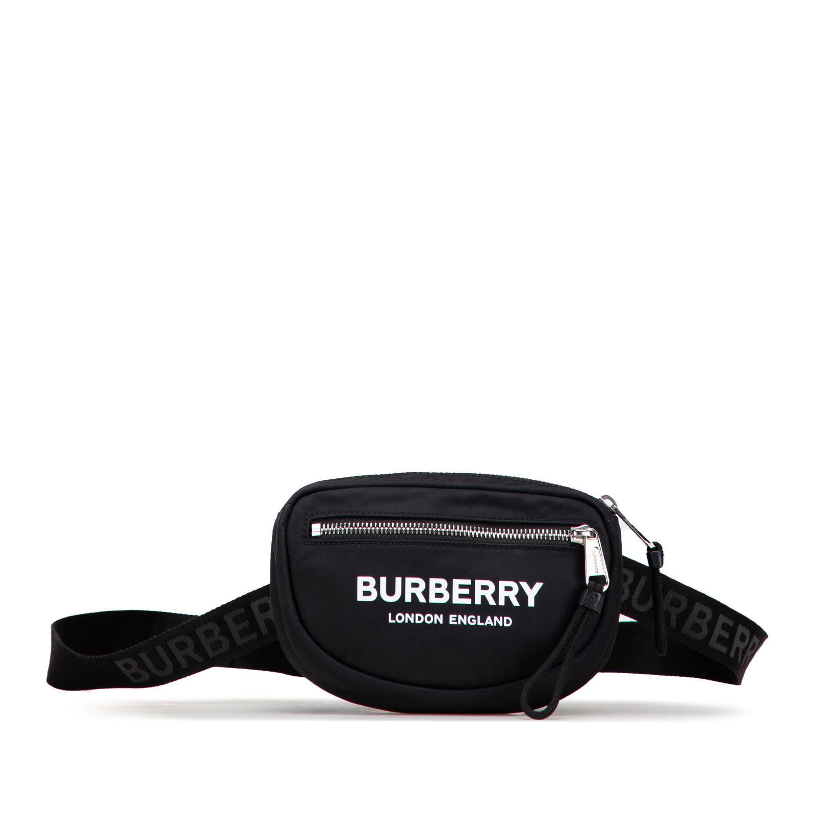 Burberry Nylon Logo Cannon Belt Bag Black Fabric with Adjustable Strap (1 of 11)