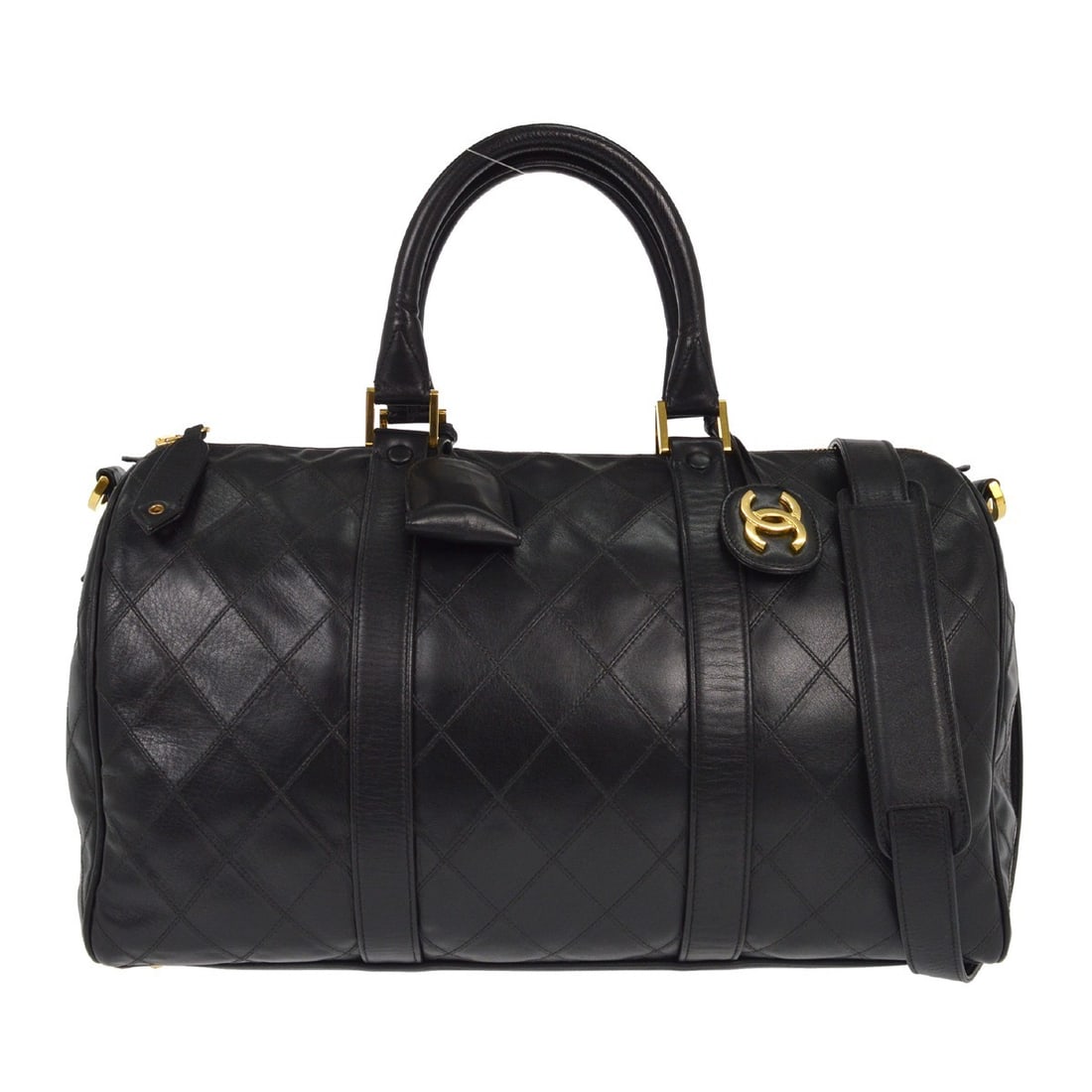 Black Diamond Stitch Travel Duffle from Chanel Vintage Collection (1 of 1)