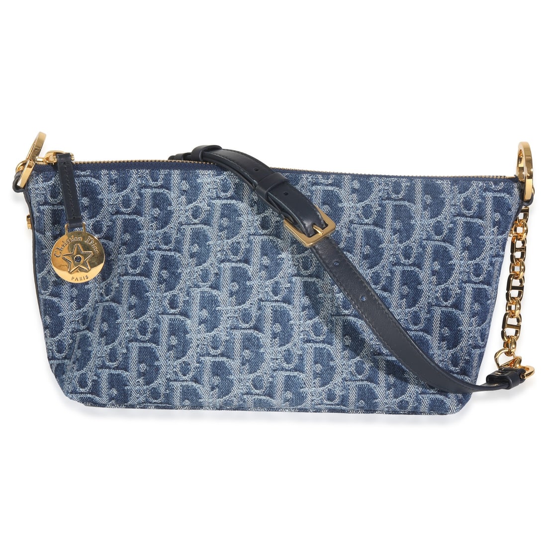 Blue Denim Dior Diorstar Hobo Shoulder Bag with Dustbag (1 of 6)