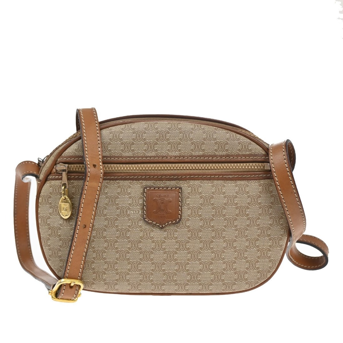 Celine Macadam Brown Shoulder Purse for Women (1 of 2)