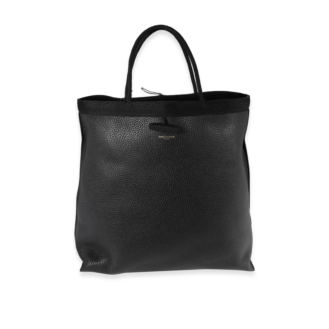 Saint Laurent Patti Black Grained Leather Tote Bag 2019 (1 of 7)