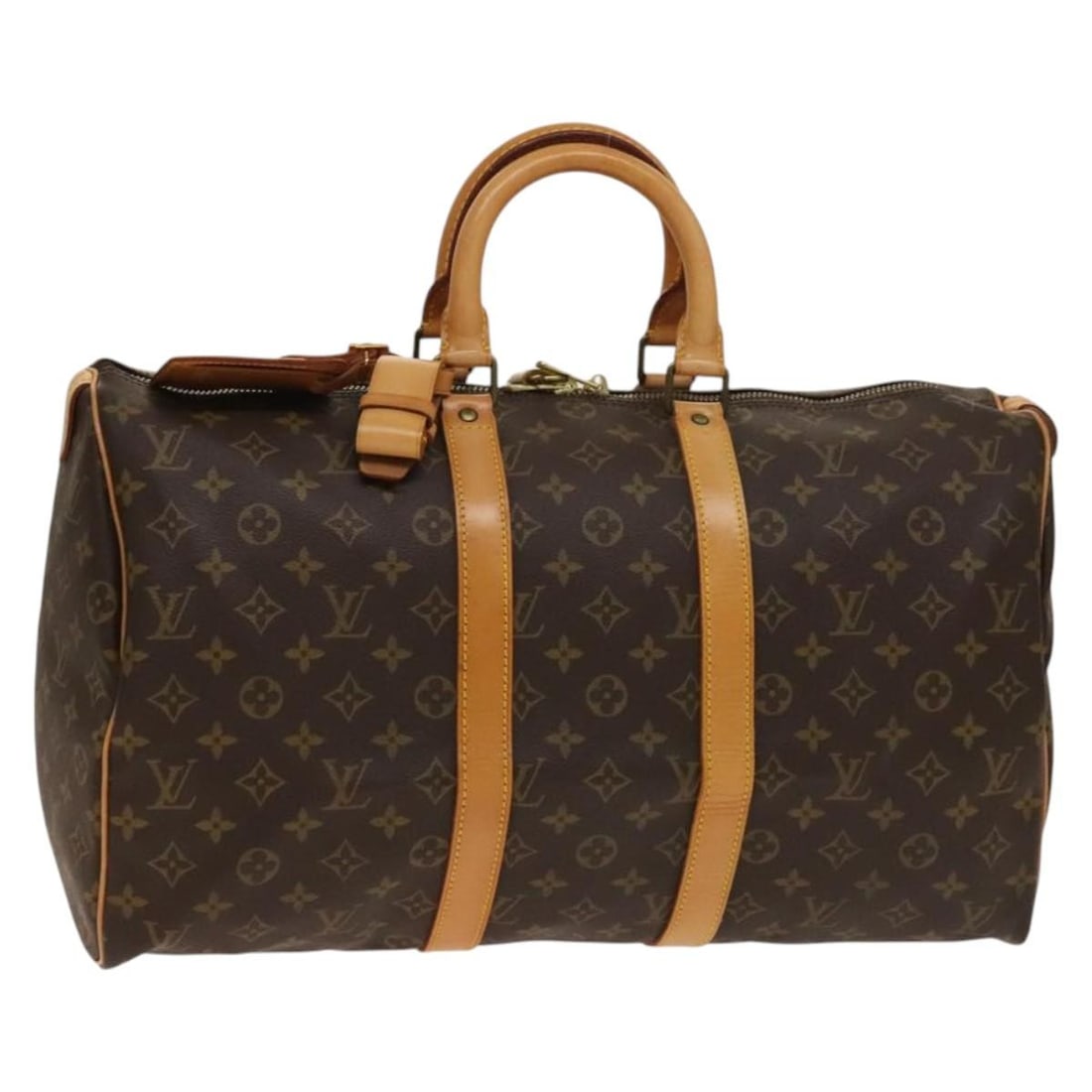 LOUIS VUITTON Monogram Keepall 45 Boston Bag M41428 Auth Made in France (1 of 18)