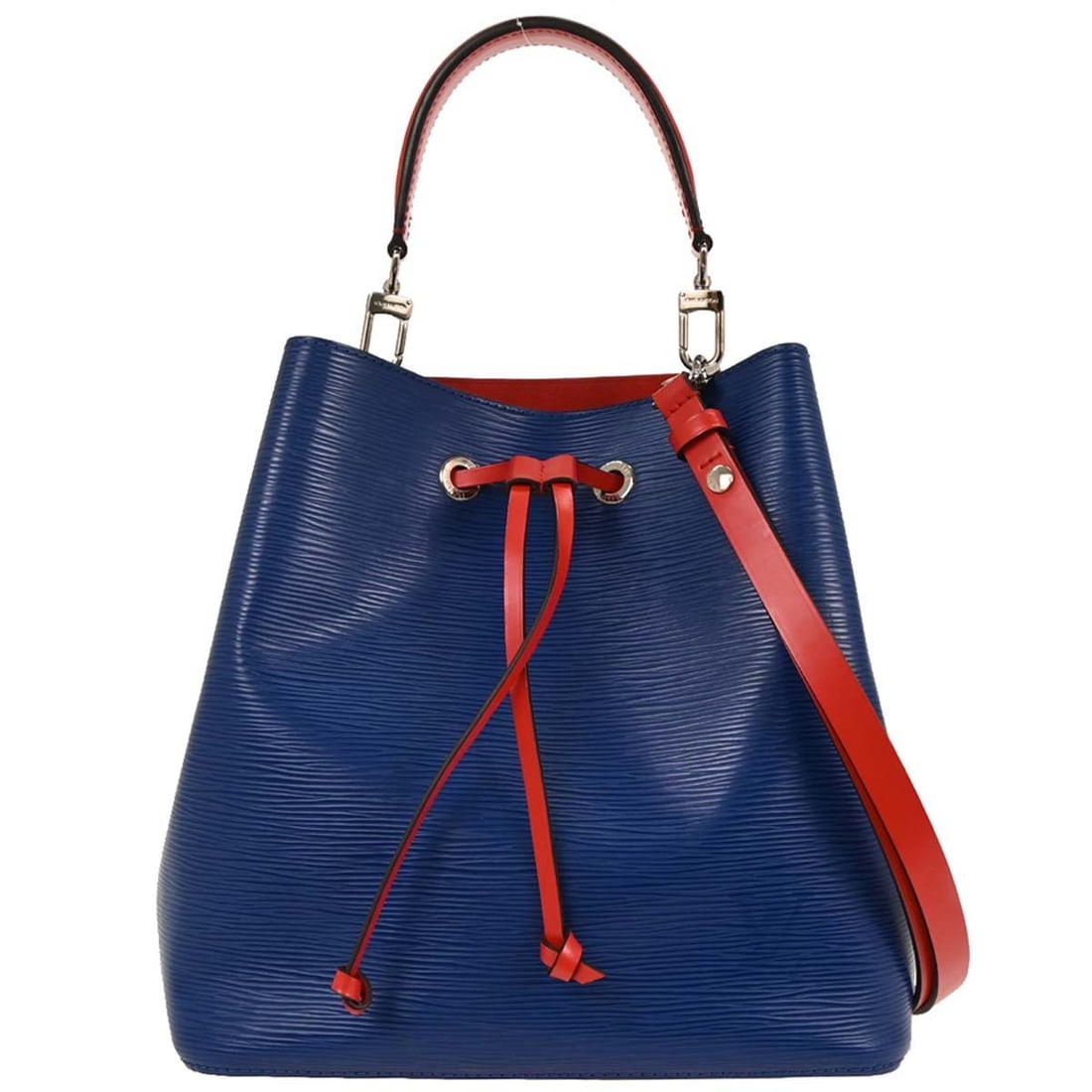 Louis Vuitton Neo Noe Blue Epi Leather Medium Bucket Shoulder Bag M55395 (1 of 10)
