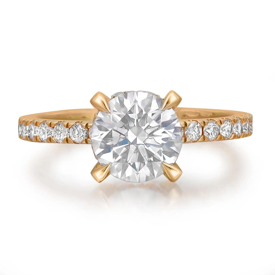 Rachel Koen 14K Yellow Gold GIA Certified 2.28ct Lab Grown Diamond Engagement Ring (1 of 5)