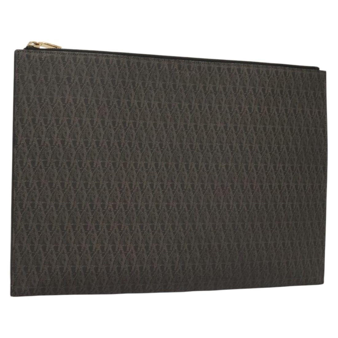 Brown Zip Clutch Pouch by Saint Laurent (1 of 1)