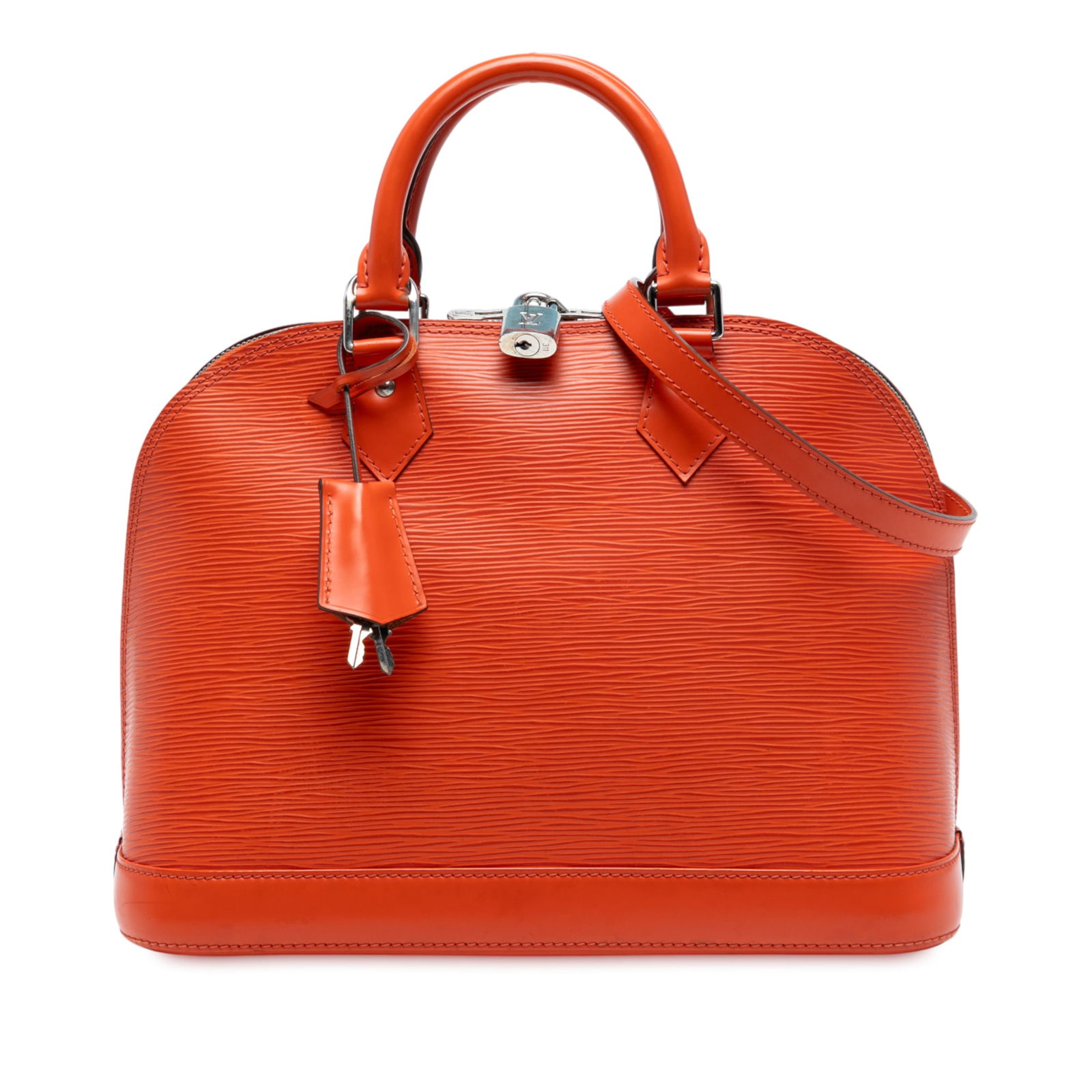Louis Vuitton Epi Alma PM Orange Leather Bag (1 of 7)