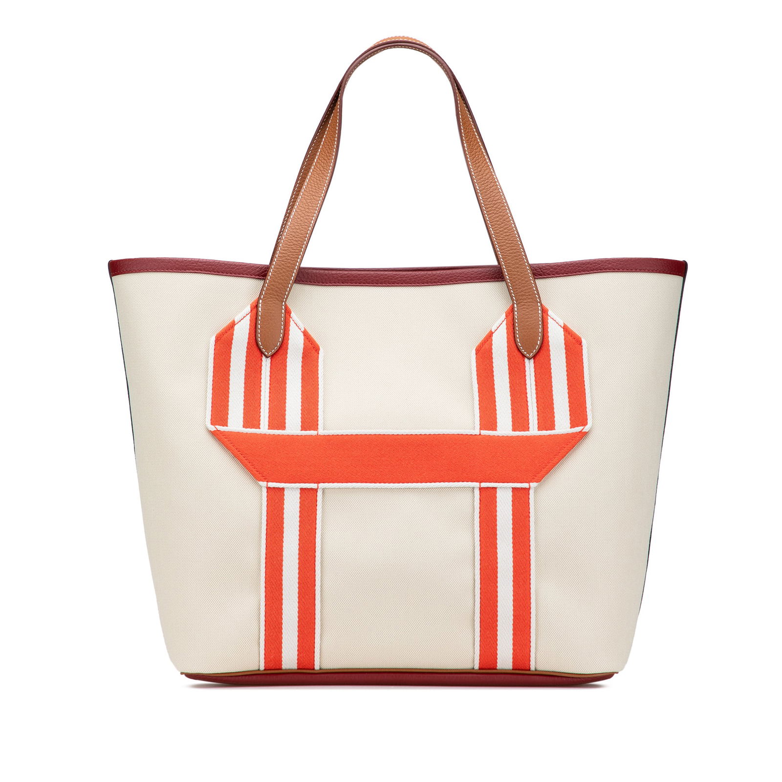 Hermes Pursangle Tote Canvas Clemence Leather in Multicolor (1 of 11)