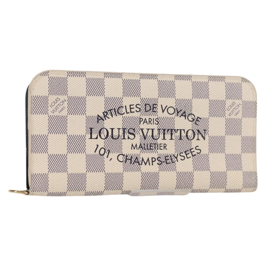 Louis Vuitton Damier Azur Long Wallet N63221 Auth Spain: Louis Vuitton Damier Azur Long Wallet N63221 Auth Spain Elevate your style with this authentic LOUIS VUITTON Damier Azur Portefeuille Insolite Long Wallet, crafted from luxurious Damier Azur Canvas. T