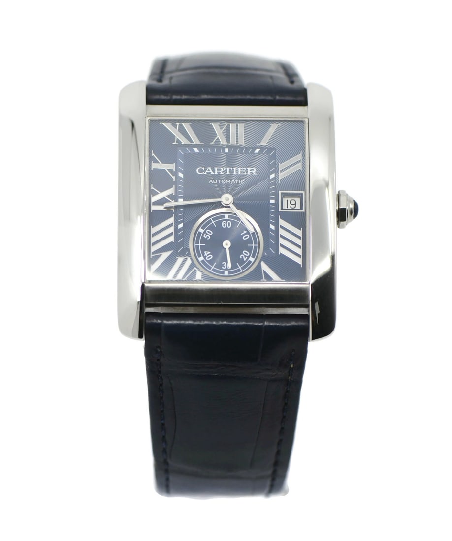 Cartier Tank MC WSTA0010 Stainless Steel Automatic Watch with Box (1 of 5)