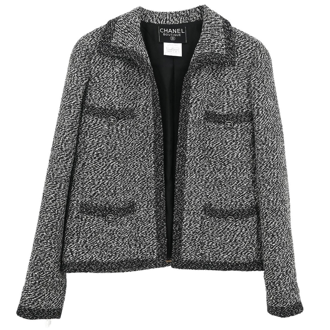Chanel Vintage Black Jacket 97C #40 Casual Formal (1 of 10)
