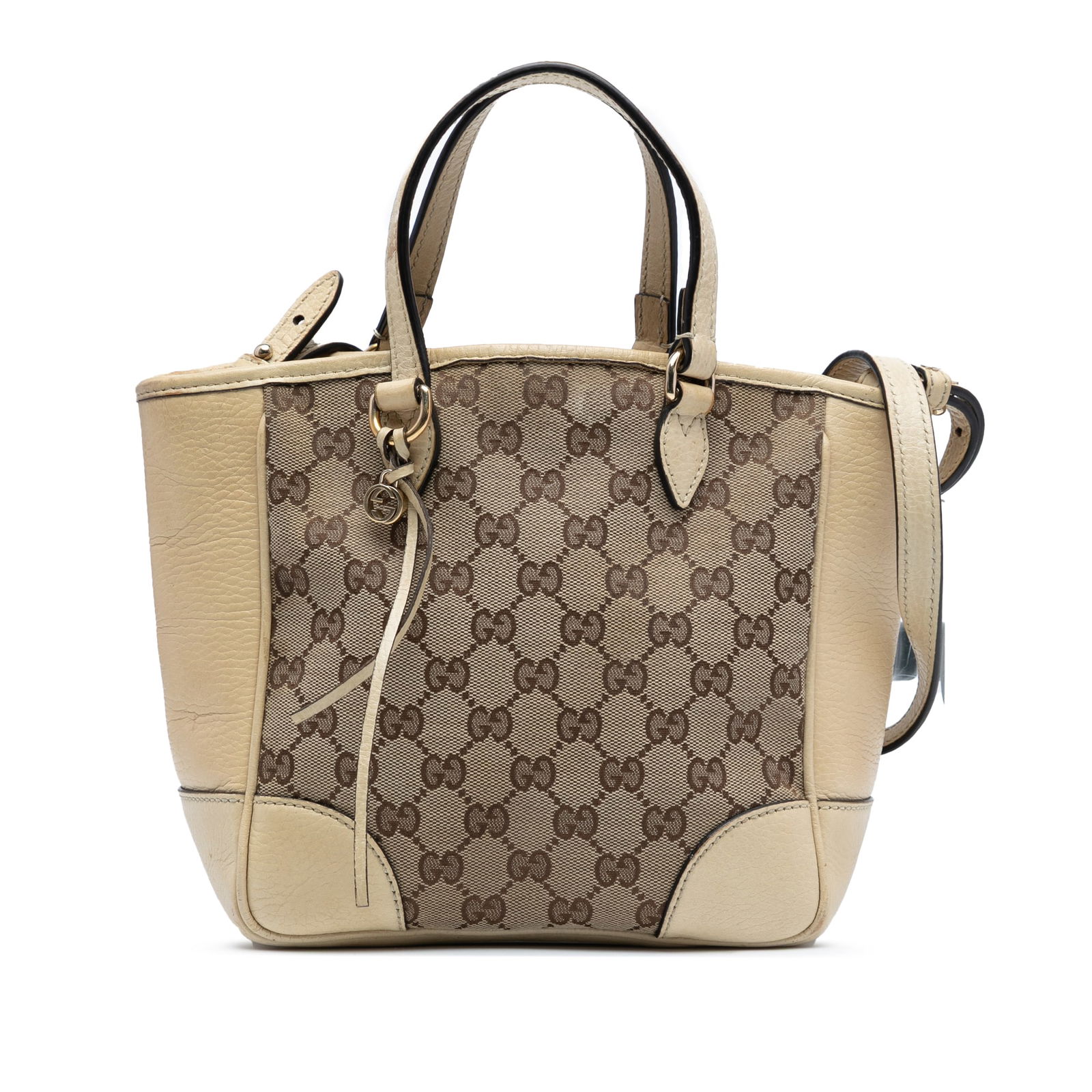 Gucci Small GG Canvas Bree Satchel Brown Italy Fabric Bag (1 of 8)