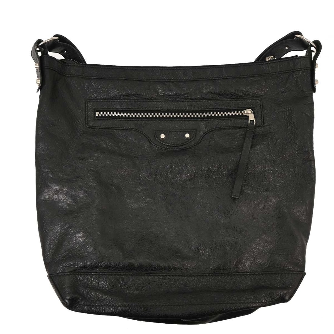 Balenciaga Black The Day Shoulder Bag 272409.1000 Vintage Leather (1 of 10)