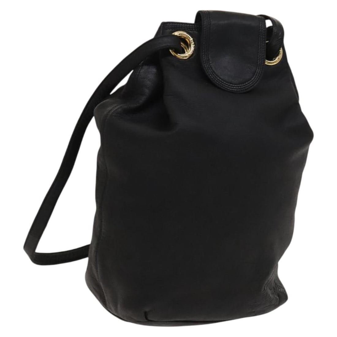 Vintage Loewe Black Leather Shoulder Purse for Women (1 of 1)