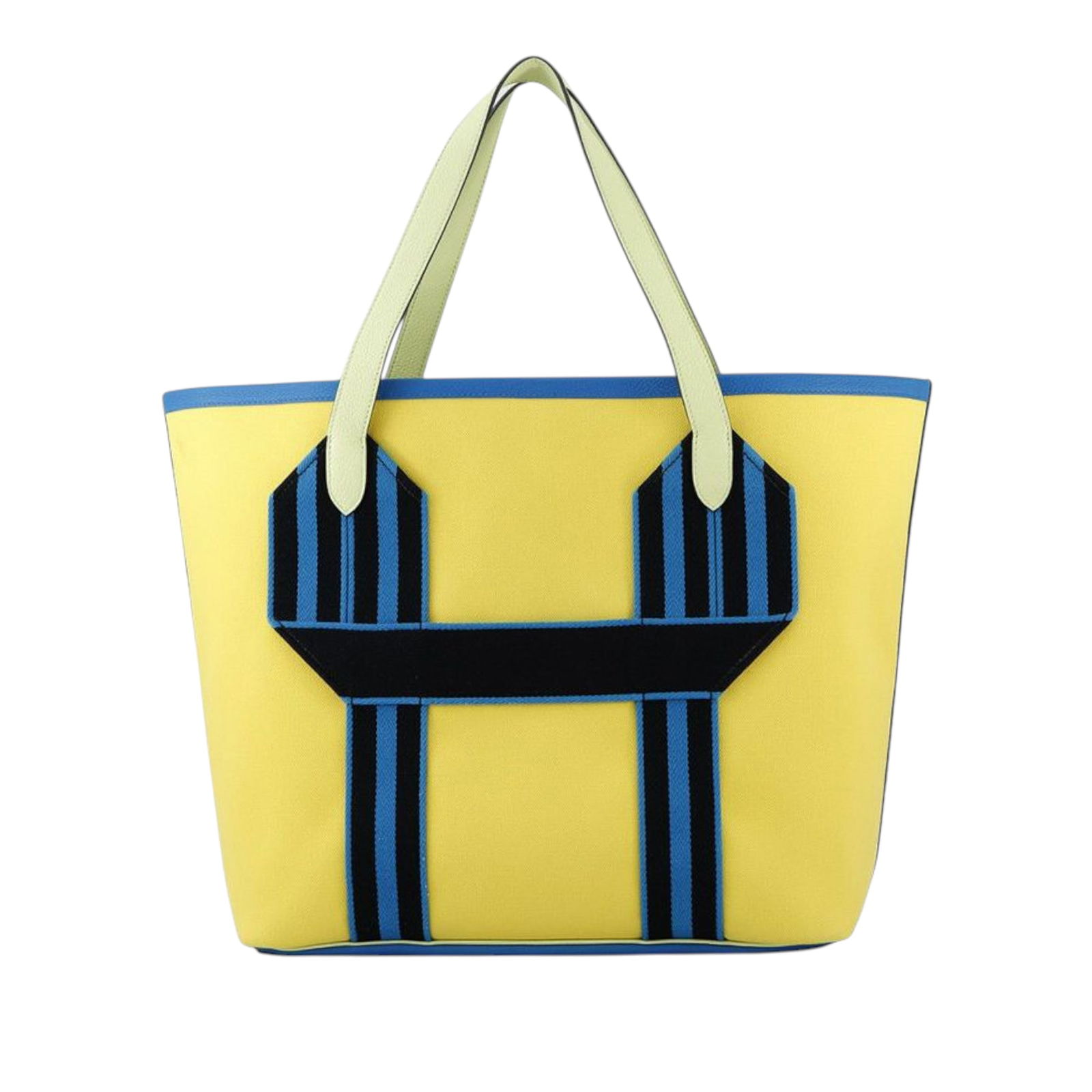 Hermes Pursangle Tote in Lime and Clemence Leather (1 of 12)
