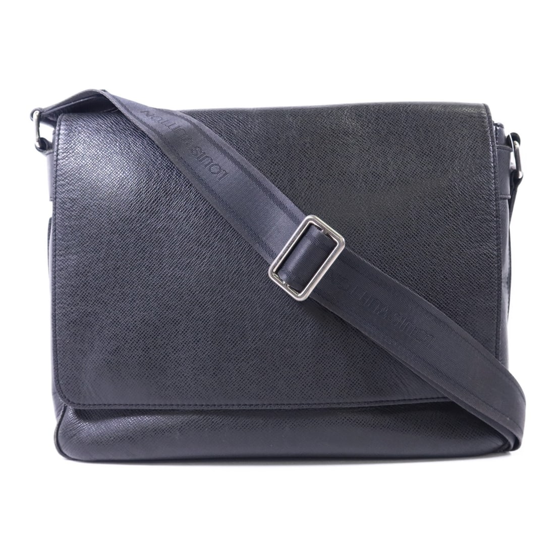 Louis Vuitton Roman MM Grey Calfskin Shoulder Bag with Silver Hardware (1 of 18)