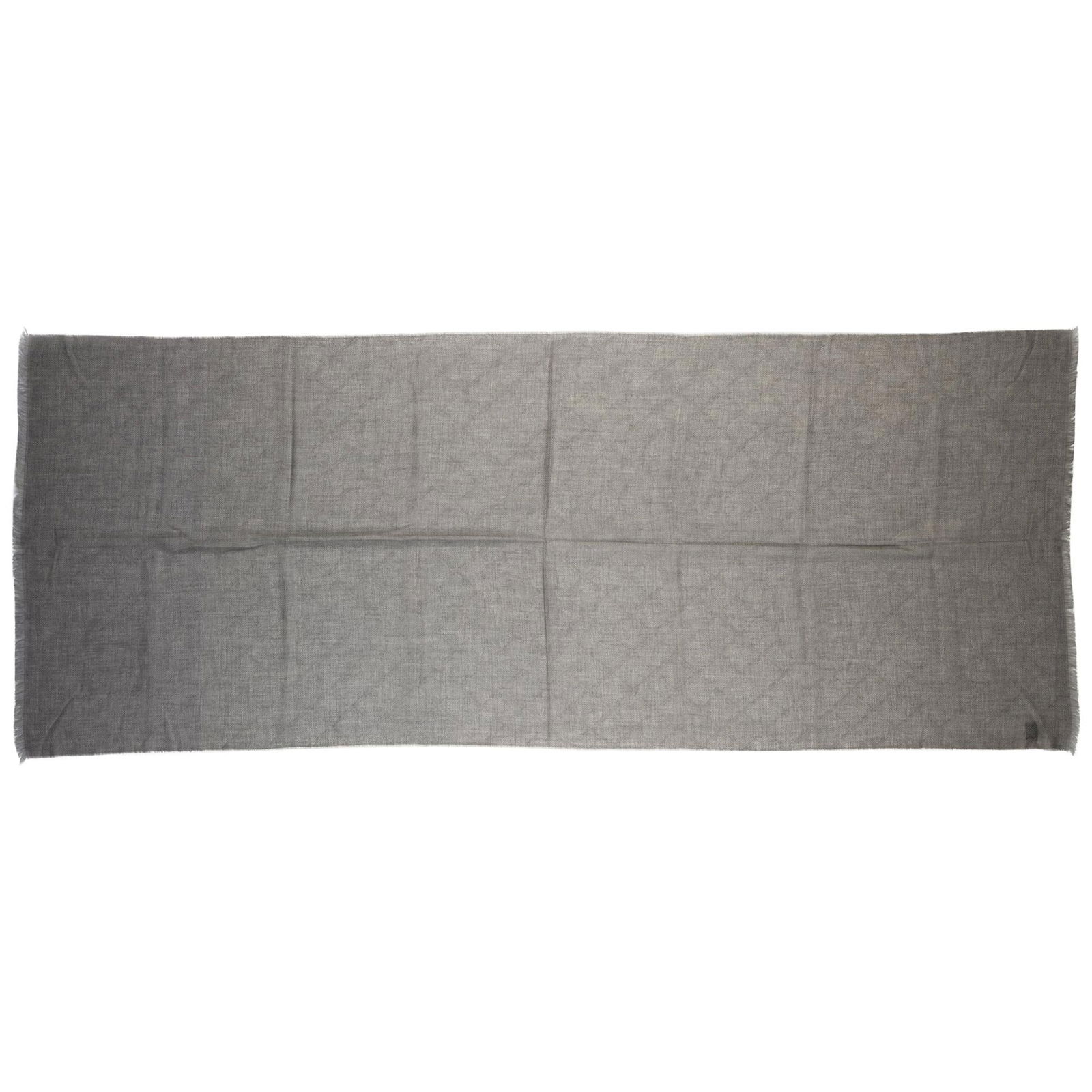 Chanel Gray Cashmere Silk Camellia Shawl 32x79 New (1 of 5)