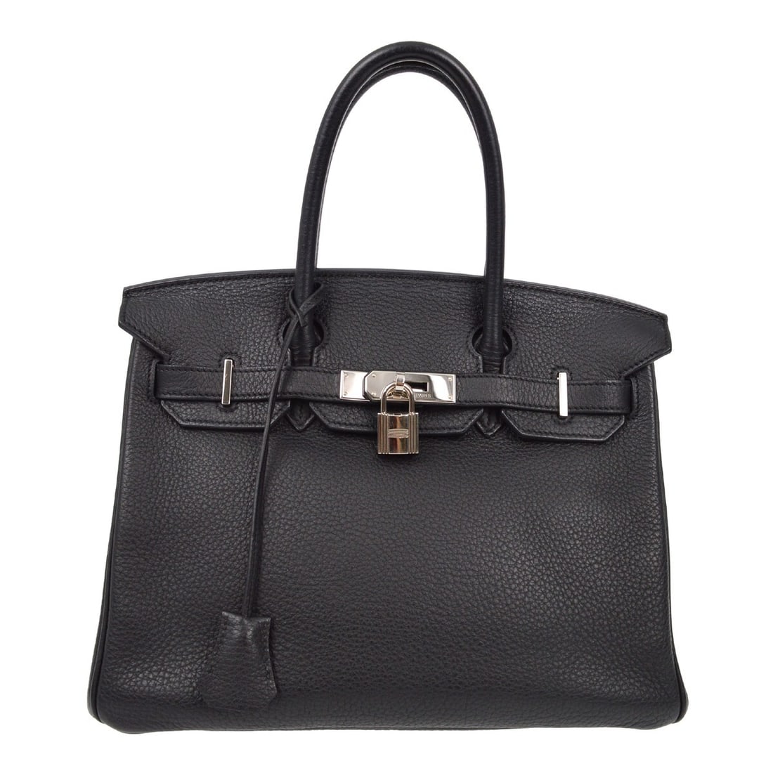 Hermes Black Taurillon Clemence Birkin 30 Handbag Gold Hardware (1 of 11)