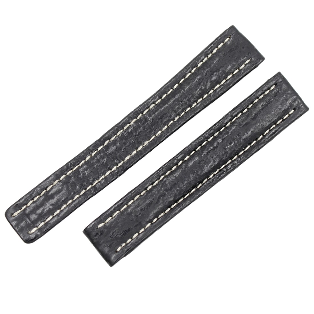 Breitling Y135 Black Leather Two-Piece Ladies Watch Strap 14mm (1 of 2)