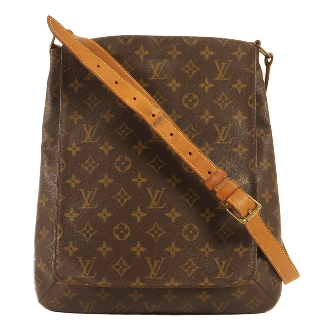 LOUIS VUITTON Musette Crossbody Bag M51256 Monogram Brown GHW (1 of 12)