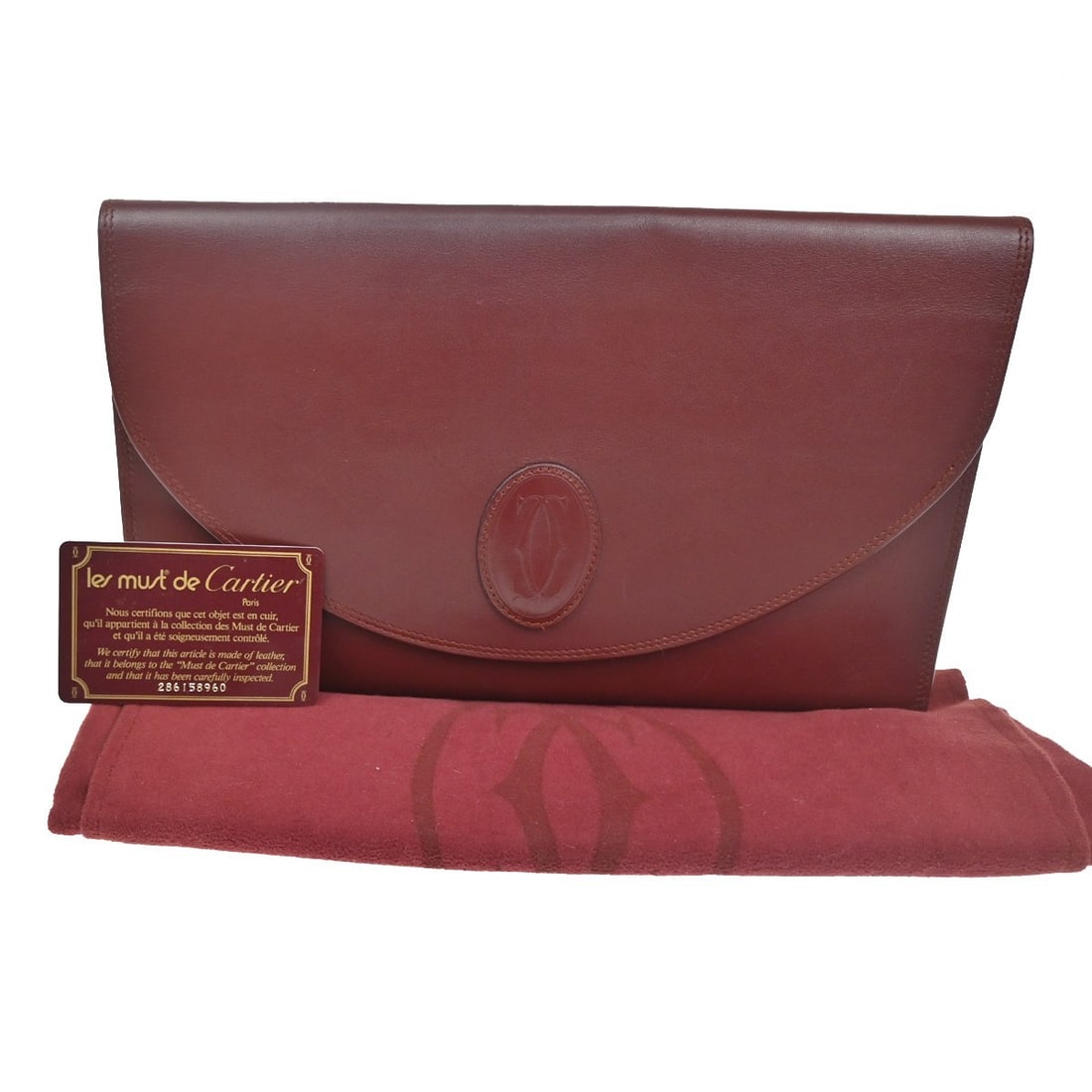 Red Must de Cartier Pre-Owned Women's Clutch Bag (1 of 1)