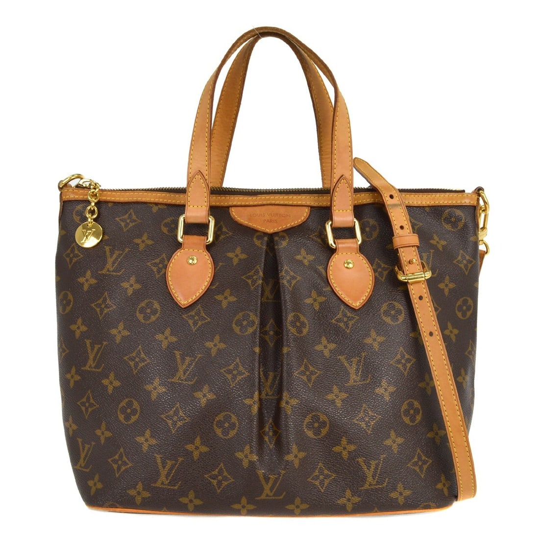 Louis Vuitton Palermo PM Monogram Tote Bag M40145 Brown: Louis Vuitton Palermo PM Monogram Tote Bag M40145 Brown The Louis Vuitton Monogram Palermo PM 2way Tote Bag is a stylish and functional accessory ideal for casual occasions. Crafted from durable Monog