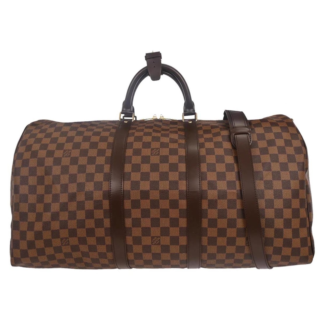 Louis Vuitton Damier Keepall Bandouliere 55 Duffle Bag N41414: Louis Vuitton Damier Keepall Bandouliere 55 Duffle Bag N41414 This Louis Vuitton Damier Keepall Bandouliere 55 Duffle Bag is a stylish and functional accessory perfect for casual occasions. Crafted fr