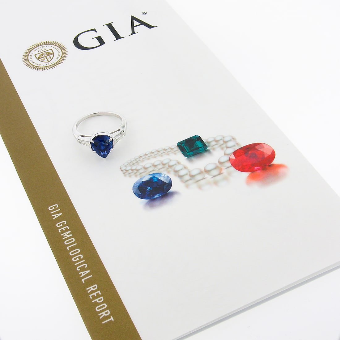 Vintage Platinum GIA Certified 3.64ct Pear Sapphire & Baguette Diamond Three Stone Ring: Vintage Platinum GIA Certified 3.64ct Pear Sapphire & Baguette Diamond Three Stone Ring This exquisite vintage engagement ring is crafted in solid 900 platinum and features a stunning 3.08ct pear bril