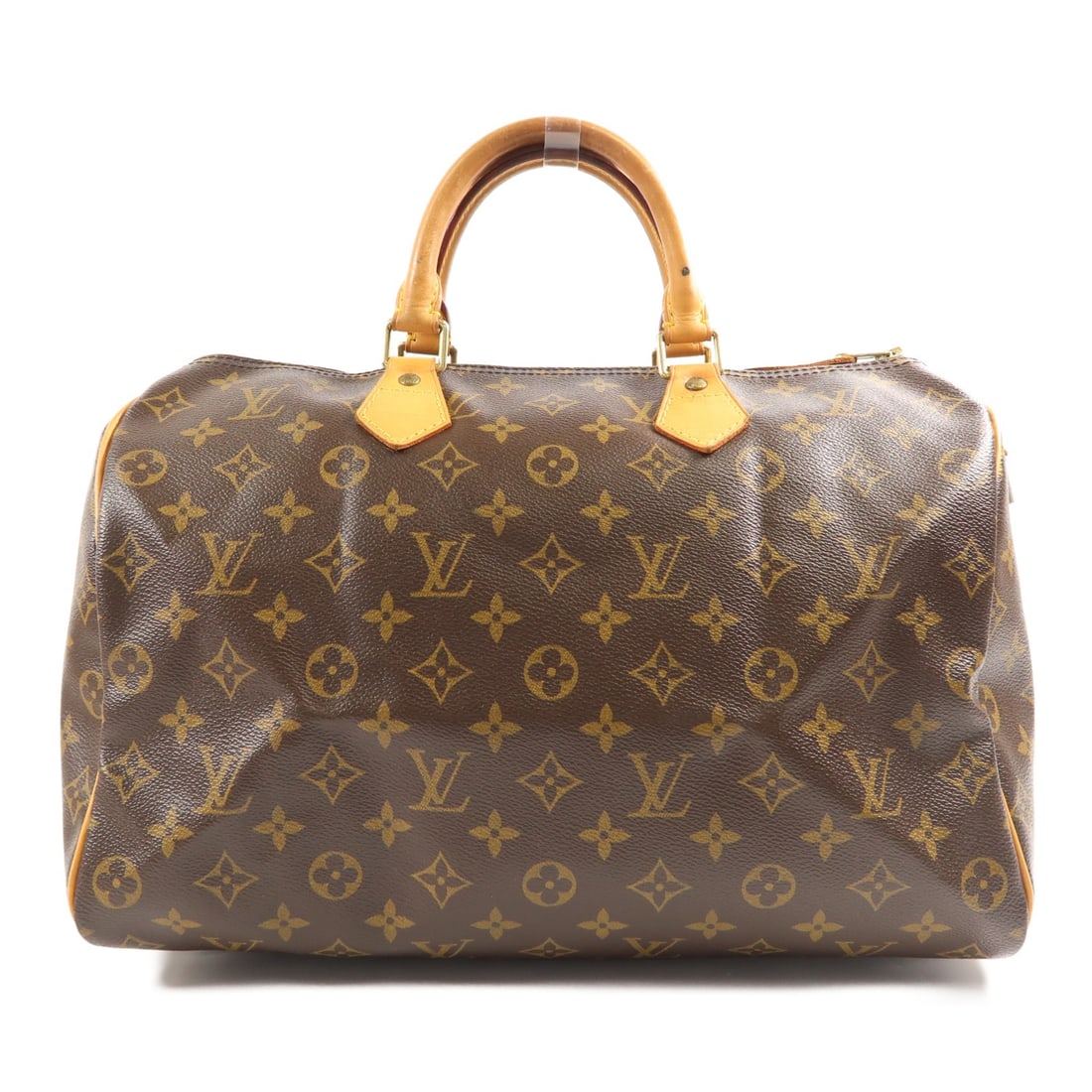 LOUIS VUITTON Speedy 35 Handbag M41107 Monogram Brown GHW (1 of 16)
