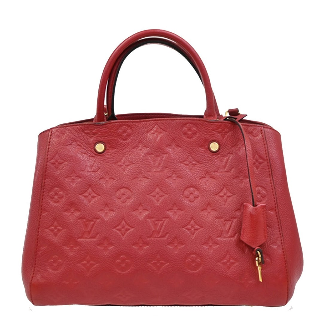 Red Montaigne MM Handbag by Louis Vuitton Two Way Style (1 of 2)