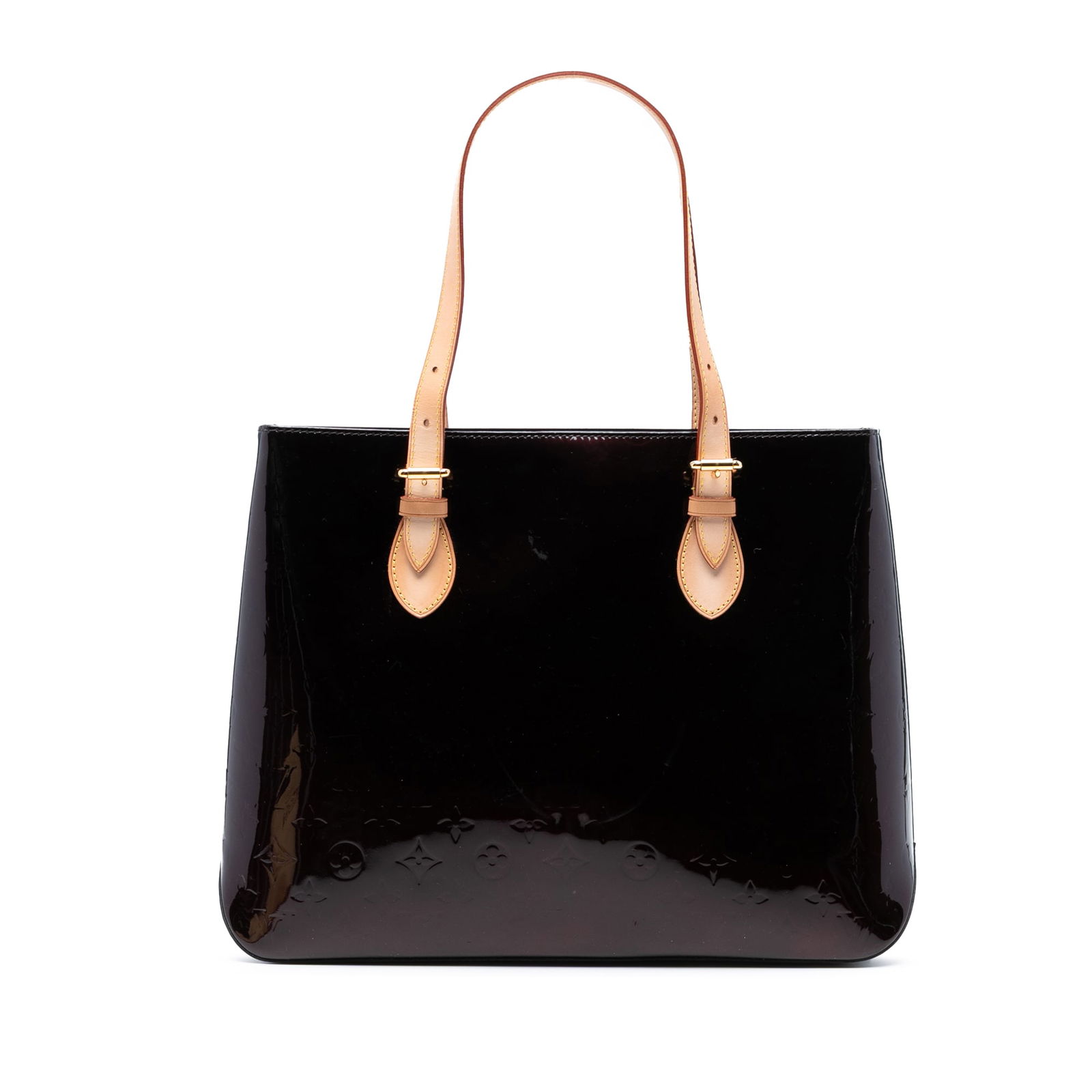 Louis Vuitton Monogram Vernis Brentwood Bag Purple Leather: Louis Vuitton Monogram Vernis Brentwood Bag Purple Leather The Louis Vuitton Monogram Vernis Brentwood is a stylish and sophisticated handbag crafted from monogram vernis leather. This elegant bag fea