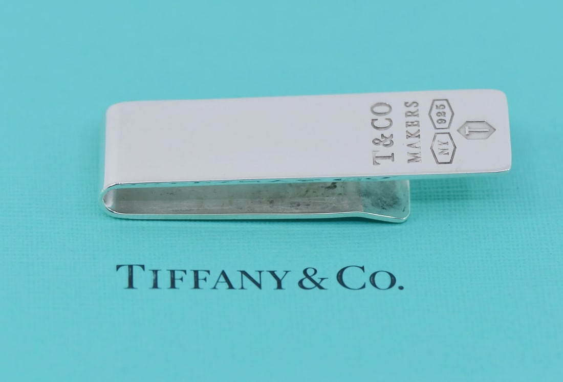 Tiffany & Co Sterling Silver Money Clip 59x17mm Authentic (1 of 4)