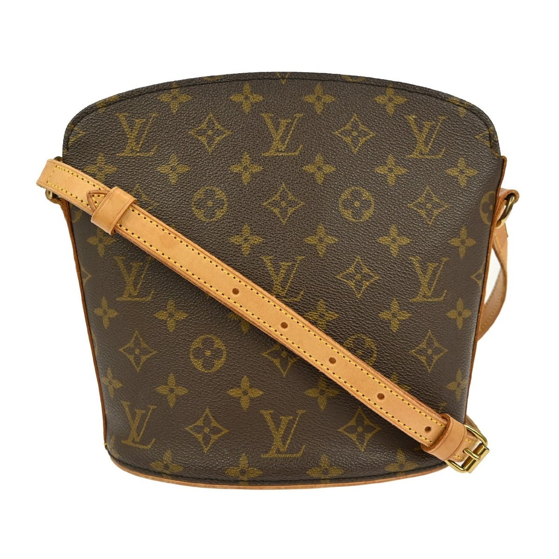 Louis Vuitton Drouot Monogram Crossbody Bag M51290 Vintage: Louis Vuitton Drouot Monogram Crossbody Bag M51290 Vintage Introducing the Louis Vuitton Drouot Crossbody Shoulder Bag, a timeless accessory that embodies elegance and practicality. Crafted from durab