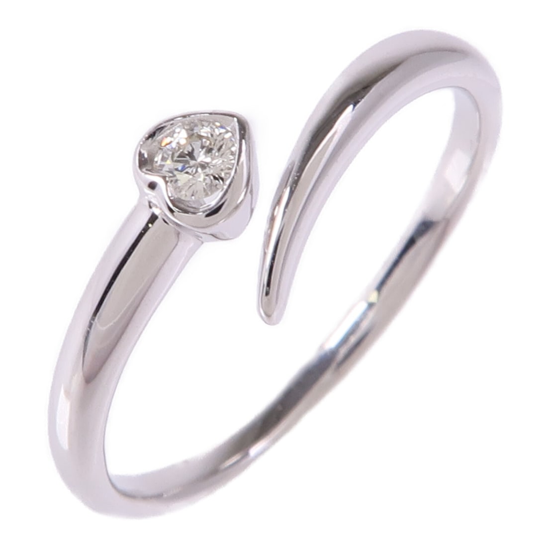 Elegant 18K White Gold Diamond Ring Size 6.5 (1 of 7)
