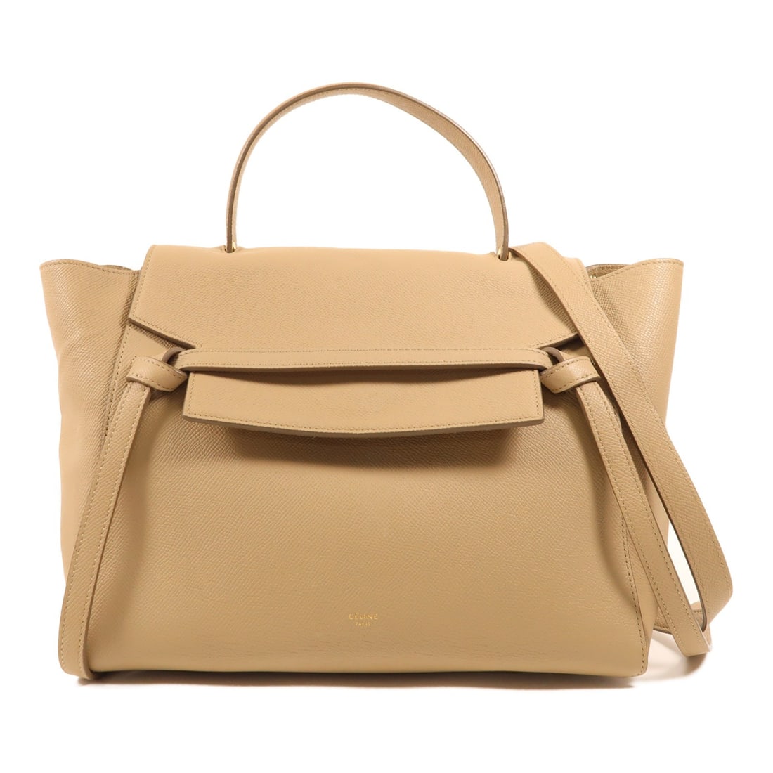 CELINE GHW Beige Calfskin 2 Way Shoulder Handbag (1 of 15)
