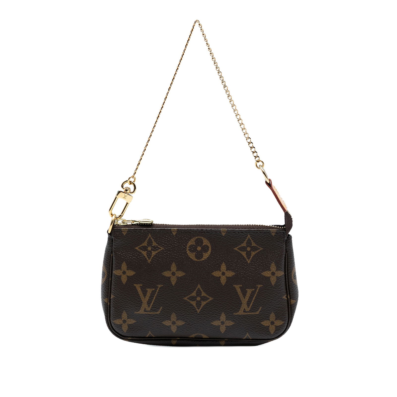 Louis Vuitton Monogram Mini Pochette Accessoires Bag with Gold-tone Chain (1 of 7)