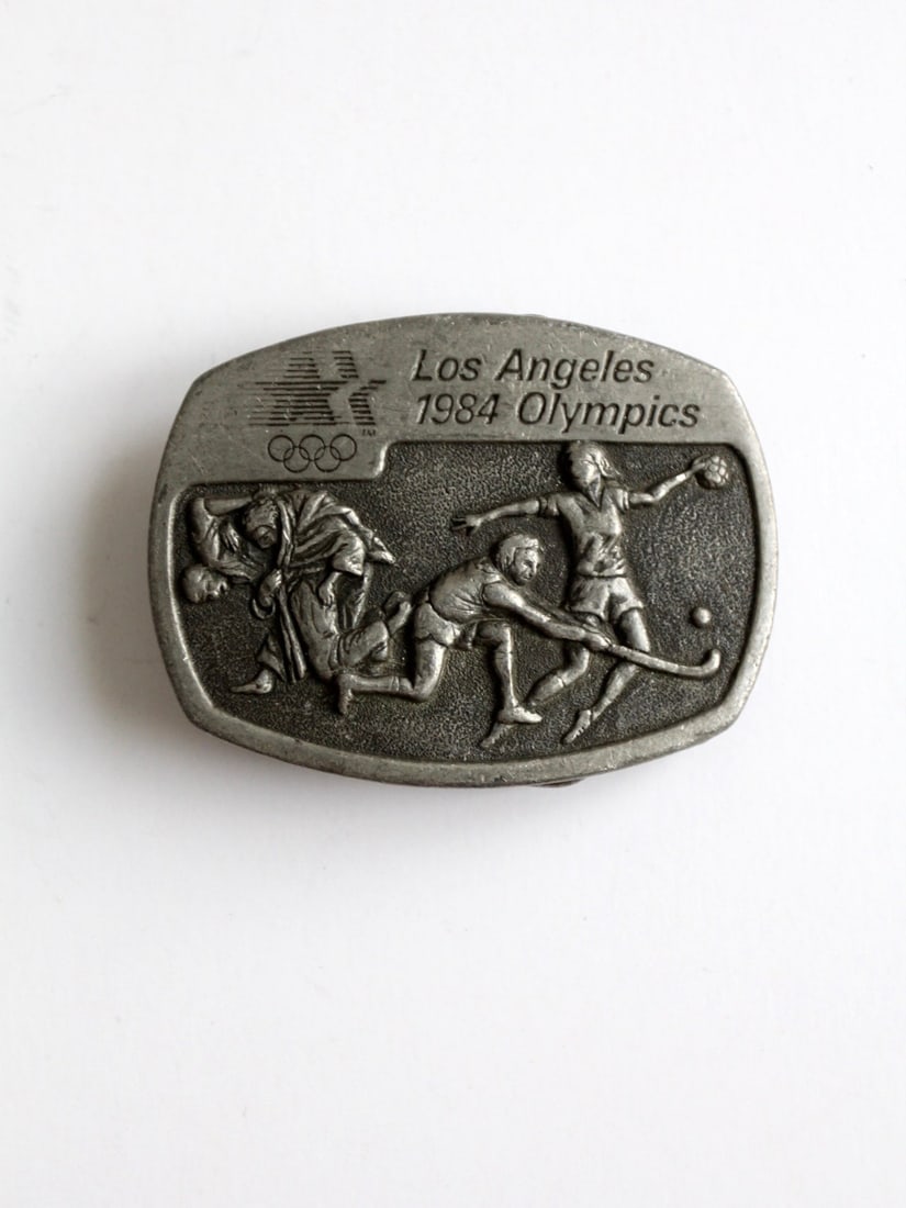 Limited Edition 1984 Olympic Games Pewter Belt Buckle by Sanchez (1 of 4)